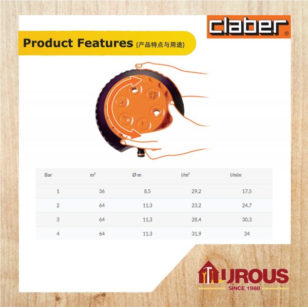 CLABER MULTI FUNCTION SPRINKLE 8654 - Image 2
