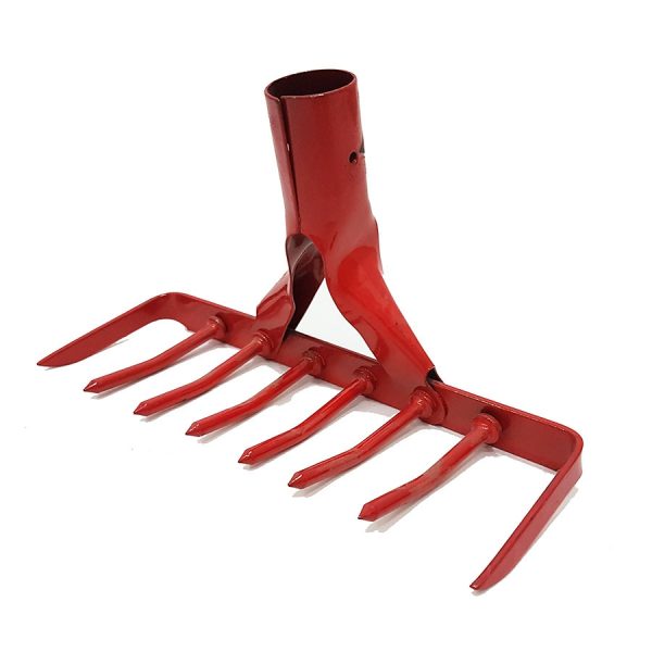 Iron Lawn Rake Bitumen Rake Leaf Rake 8 Teeth (Head Only)