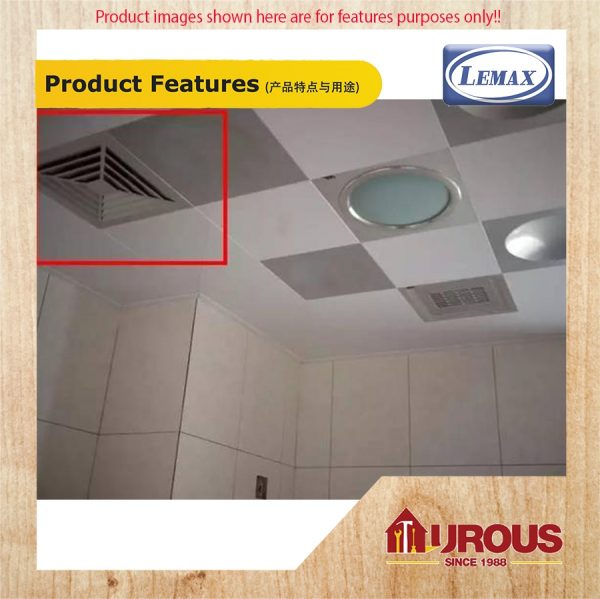 LEMAX CEILING EXHAUST FAN 12'' (CEILING VENTILATION FAN) (XFT-12) - Image 5