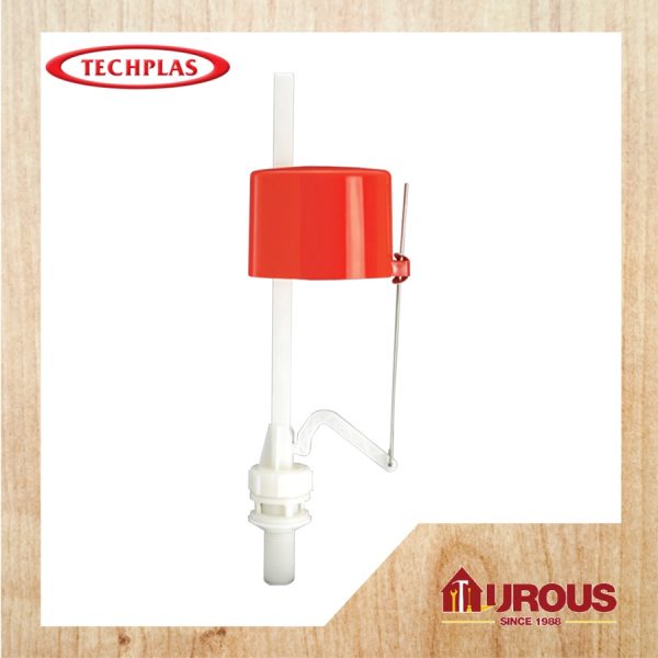 TECHPLAS 1054 - COMPACT ADJUSTABLE BOTTOM DIY INLET TOILET VALVE C/W 11" STAND