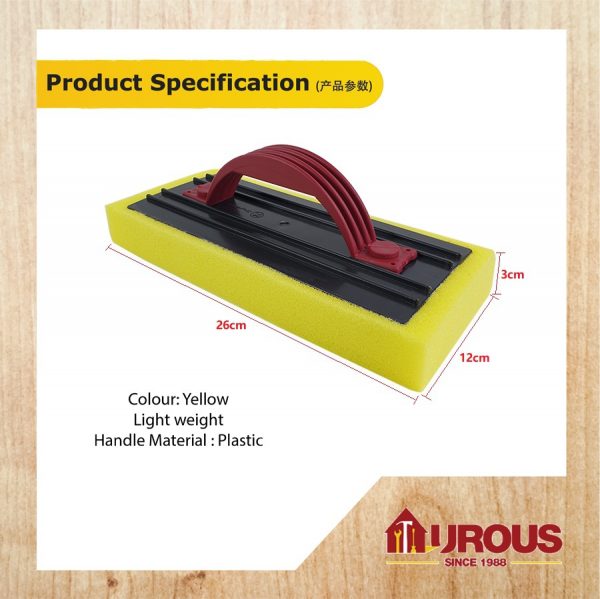 POWER PVC SPONGE SCRUB PLASTER TROWEL WITH HANDLE - Image 5