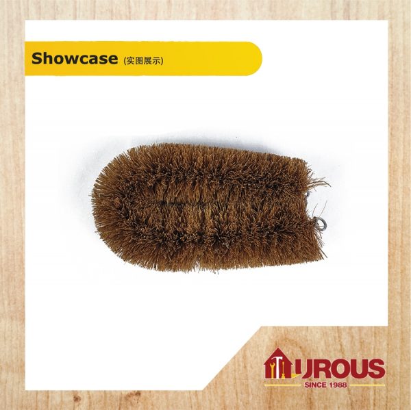 COCONUT HUSK FLOOR BROWN BRUSH (BIG) 6'' - Image 2