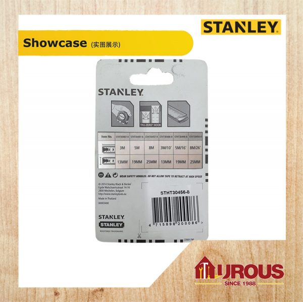 STANLEY MEASURING TAPE (8M/26') (YELLOW) STHT30456-8 - Image 2