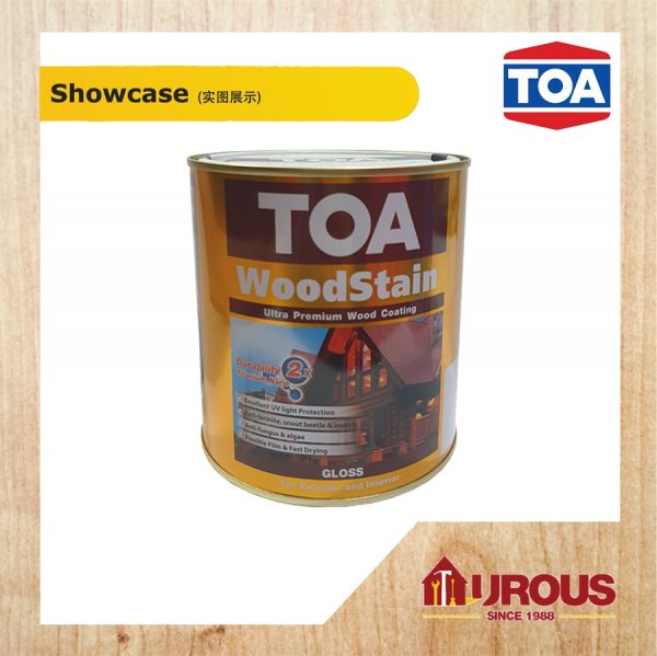 TOA WOODSTAIN PREMIUM WOOD COATING FOR EXTERIOR AND INTERIOR -GLOSS- 5 LITRE - Image 2