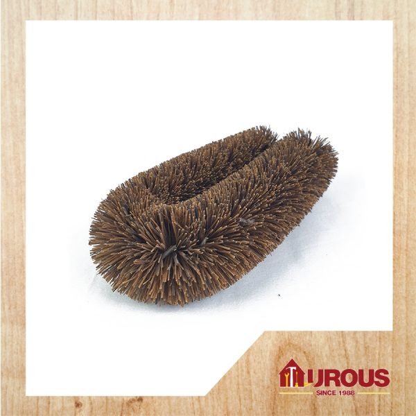 COCONUT HUSK FLOOR BROWN BRUSH 6'' (H/D) PALMYRA BRUSH