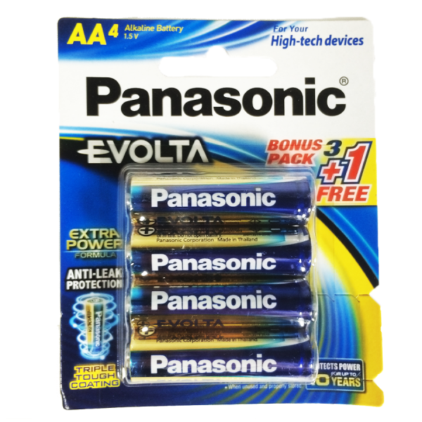 Panasonic Evolta Alkaline Battery LR6EG/4B1F AA x 4pcs packing - Image 2