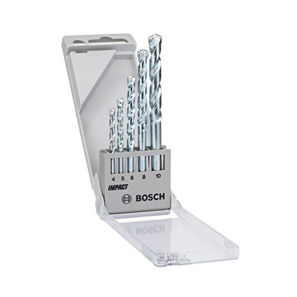 Bosch Shank Masonry Drill Bit Set (5 Piece) 4mm to 10mm 2608590090 - Image 2