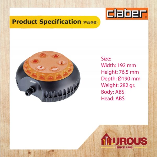 CLABER MULTI FUNCTION SPRINKLE 8654 - Image 4