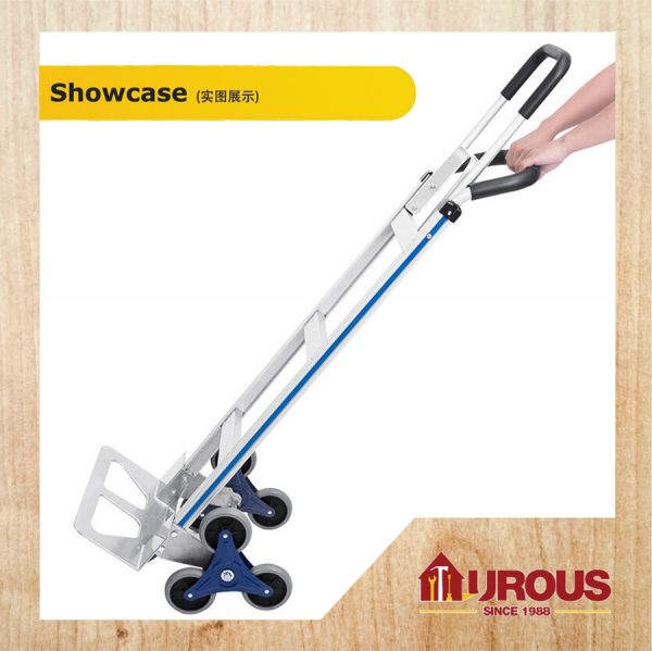 HEAVY DUTY 6 PU ROLLER WHEEL CASTER ALUMINIUM HAND TRUCK STAIR CLIMBER HAND TROLLEY MAX 200KG - Image 2