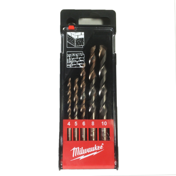 Milwaukee Round Shank Concrete Super Drill bit Sets (5pc) 4932-3523-36 - Image 2
