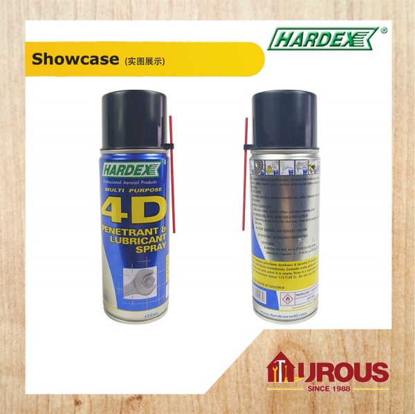 HARDEX 4D PENETRANT & LUBRICANT SPRAY HD 440 (400ML) - Image 2