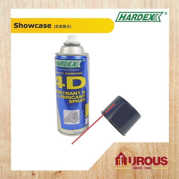 HARDEX 4D PENETRANT & LUBRICANT SPRAY HD 440 (400ML) - Image 3