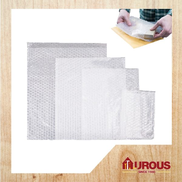 AIR BUBBLE BAG SINGLE LAYER WITH FLAP TRANSPARENT COLOUR (S/L) [10pcs/pack]