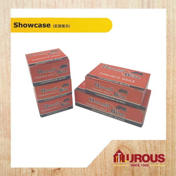 Concrete Nail 2mm/2.5mm/3.4mm (Black) (S) - 90pcs+-/box - Image 2