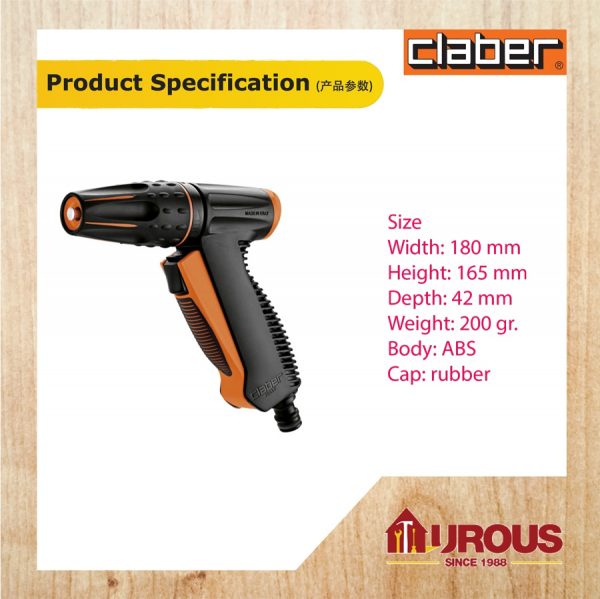 CLABER PRECISION SPRAY PISTOL GCB-9561 - Image 3