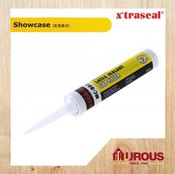 XTRASEAL MC-807 ACRYLIC LATEX SEALANT GAP FILLER SILICONE - WHITE 450G - Image 3