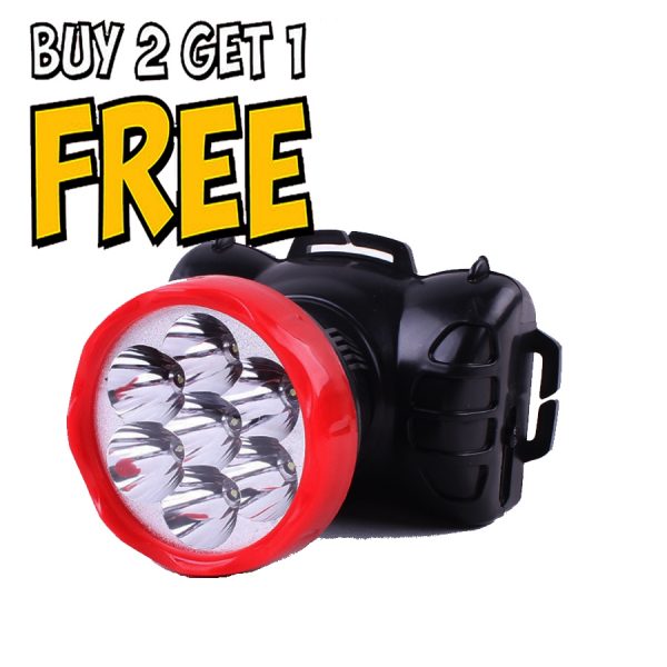 [PROMO] 7 LED Rechargeable Head Lamp/ LED head Light 8877