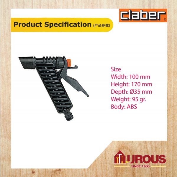 CLABER GARDEN HOSE SPRAY PISTOL 8756 - Image 4