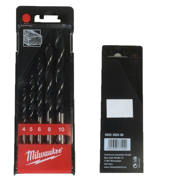 Milwaukee Wood Drill Bit Set (5piece) 4932-3524-65 - Image 2
