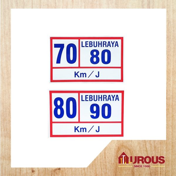 Lorry Vehicle Sticker / Stiker Van Lori Lebuhraya / Highway Lorry Sticker ( 70/80 km/j & 80/90 km/j )