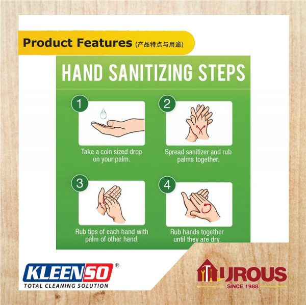 kleenso hand sanitizer 120ml - Image 4