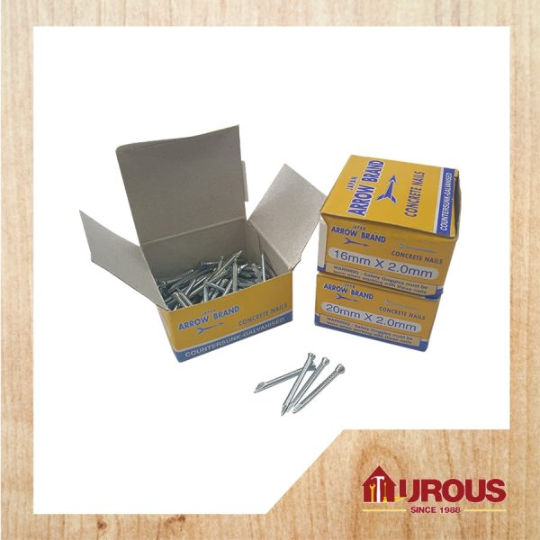 Concrete Nail 3mm (White)   (S) - 90pcs+-/box