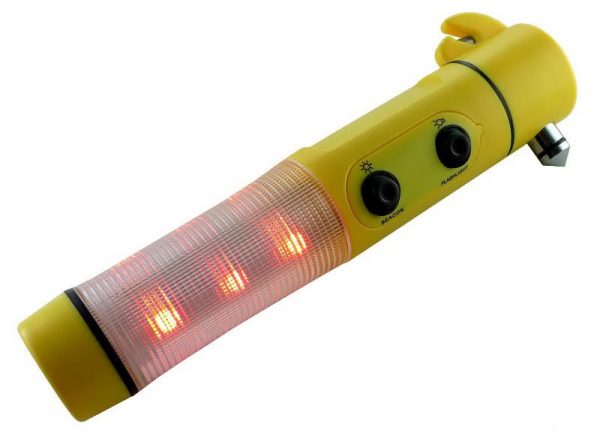 Multi-Function CAR EMERGENCY TOOL  6 IN 1 EMERGENCY HAMMER LED FLASHLIGHT - Image 2