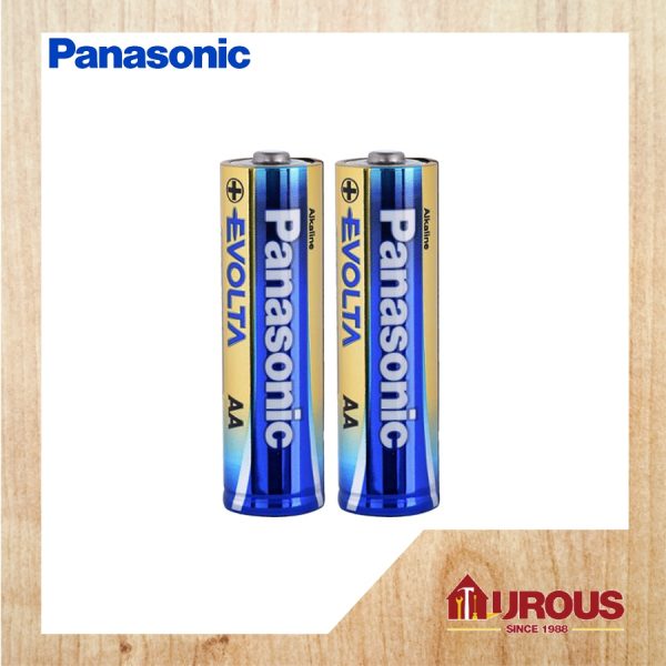 PANASONIC 2 PCS "AA" EVOLTA BATTERY MODEL:LR6EG/2B-PK