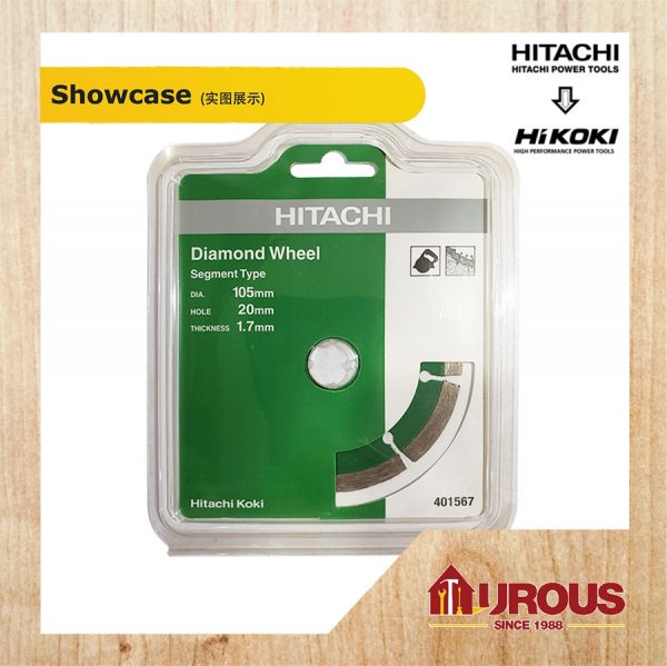 HITACHI DIAMOND WHEEL DISC 4'' (DRY) 401567 - Image 2