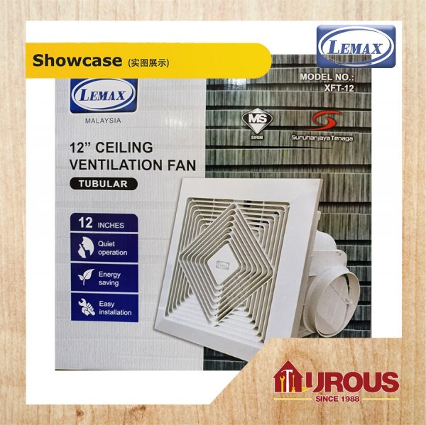 LEMAX CEILING EXHAUST FAN 12'' (CEILING VENTILATION FAN) (XFT-12) - Image 2