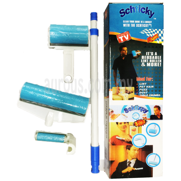 Schticky Sticky Buddy (B) 3 unit set Reusable Lint Rollers( FREE Magic Clean Cleaning Compound x 1 ) - Image 2