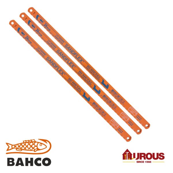 BAHCO HACKSAW BLADE (REFILL) [ORANGE] SANDFLEX  12" x 18T and 24T BI-METAL SAW BLADE MODEL:3906 (1PC) - Image 2