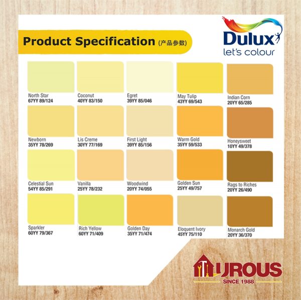 DULUX EASYCLEAN 1 LITRE (YELLOW SERIES) - Image 4