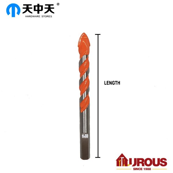 Zhong Tian Glass & Tile Drill Bit (10pcs) 12mm - Orange