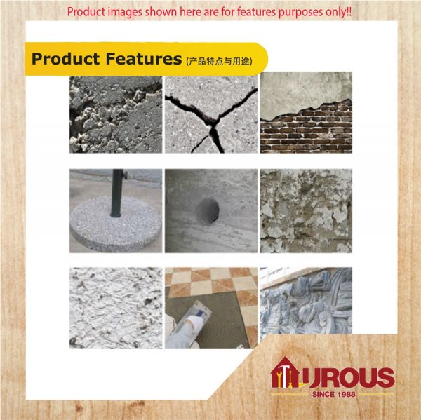 CEMENT / Simen Biasa for Concrete Wall Touch Up DIY 5KG - Image 4