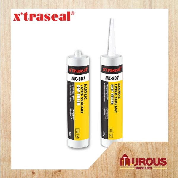 XTRASEAL MC-807 ACRYLIC LATEX SEALANT GAP FILLER SILICONE - WHITE 450G