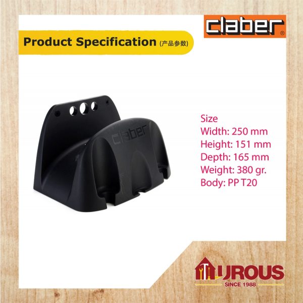 CLABER ECO O GCB-8866 HOSE WALL HANGER BRACKET - Image 3