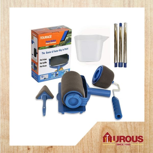 PINTAR FACIL PAINT RUNNER PRO PAINT BRUSH ROLLER SET (6PCS SET) W/STAINLESS STEEL HANDLE