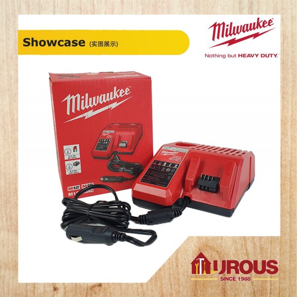 MILWAUKEE M12-M18 12V-18V CAR VEHICLE VOLT CHARGER ( M12-18AC ) - Image 3