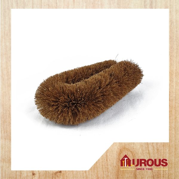 COCONUT HUSK FLOOR BROWN BRUSH (BIG) 6''