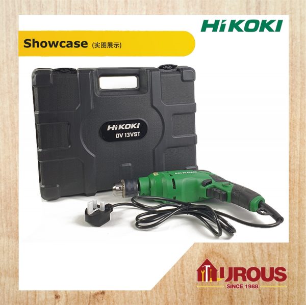 HIKOKI IMPACT DRILL MACHINE 1/2" 16MM C/W ACCESSORIES SET MODEL DV13VST - Image 2