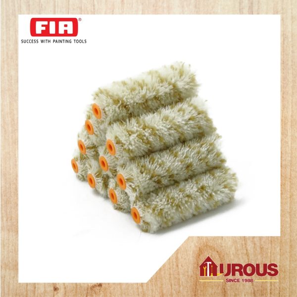 FIA PAINT ROLLER REFILL 4'' x 15MM (YELLOW/GREEN) FIA4125 (1 piece)