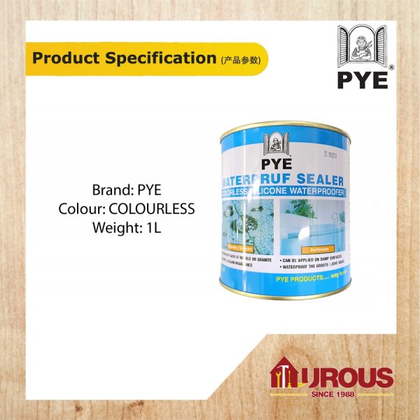 PYE WATERPRUF SEALER (1 LITRE) - Image 3