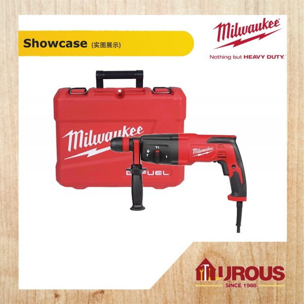 Milwaukee 3 mode SDS Plus Rotary Hammer 26mm 800W PH 27 X MSH W/FIXTEC - Image 4