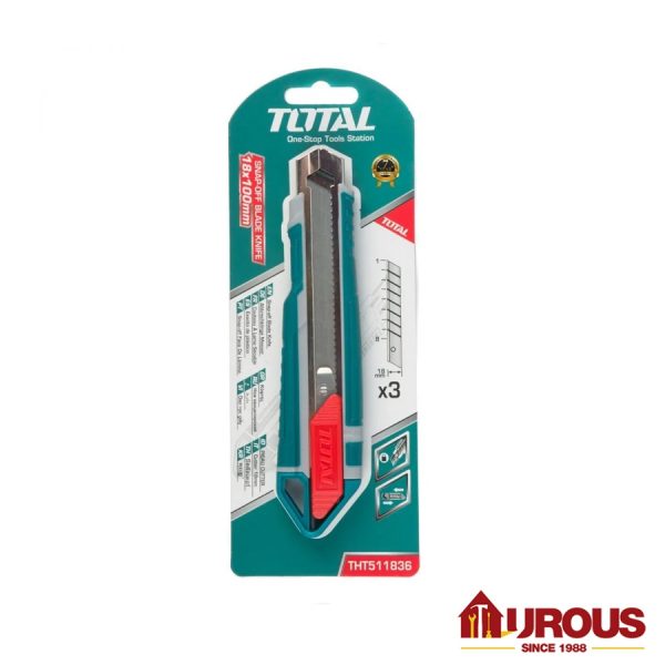 Total Utility Knife Cutter Blade Self Loading 3pcs THT511836
