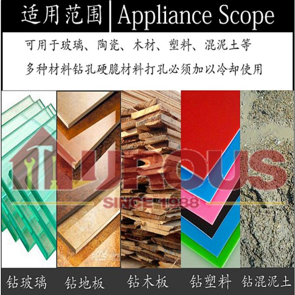 Zhong Tian Glass & Tile Drill Bit (10pcs) 12mm - Orange - Image 5