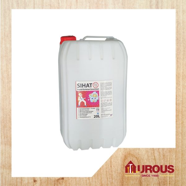 SMART SIHAT VIRUCIDAL DISINFECTANT (CONCENTRATED) 20 LITRE  MIXING RADIO = 1:10 WATER BASE