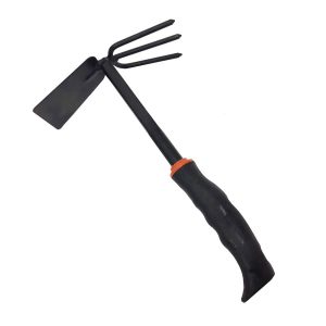 Rubber Handle Mini Rake x Hoe (2 sided head)