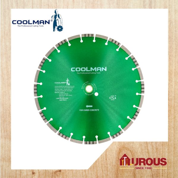 COOLMAN HIGH SPEED DUALBOND SYSTEM LASER WELDED BLADE DIAMOND DISC 14"/350MM (DBHS350P)