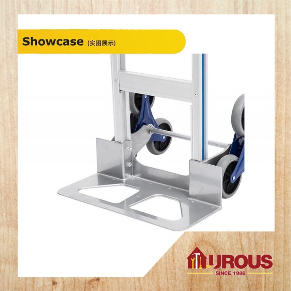 HEAVY DUTY 6 PU ROLLER WHEEL CASTER ALUMINIUM HAND TRUCK STAIR CLIMBER HAND TROLLEY MAX 200KG - Image 4